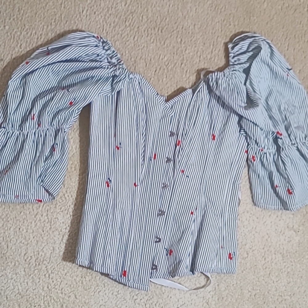 Floral Corset with Sleeves, size M